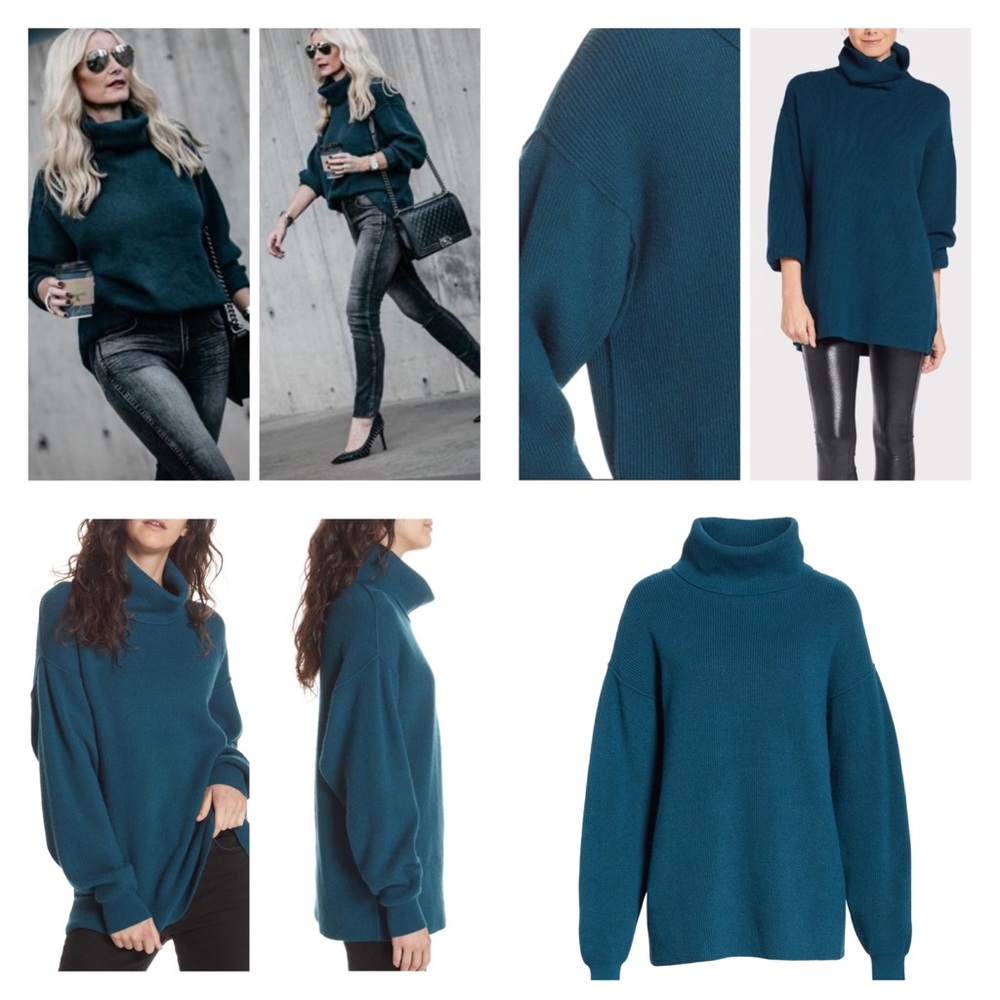 Free People Softly Structured Tunic Sweater.  NWT. - Picture 2 of 8